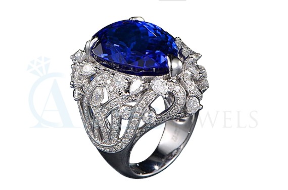 tanzanite diamond ring