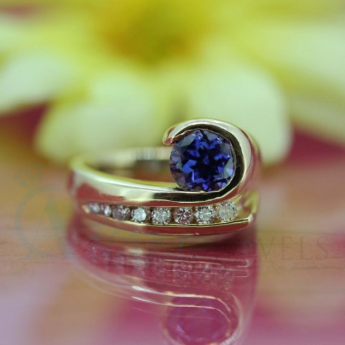 Tanzanite Diamond Rings