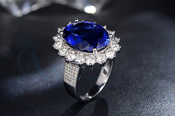 Tanzanite Diamond Rings