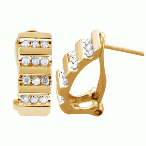 White Diamond Earrings