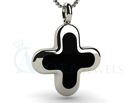 white gold pendant
