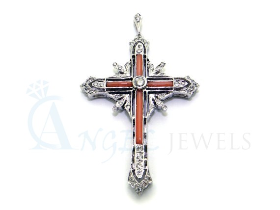 white gold pendant