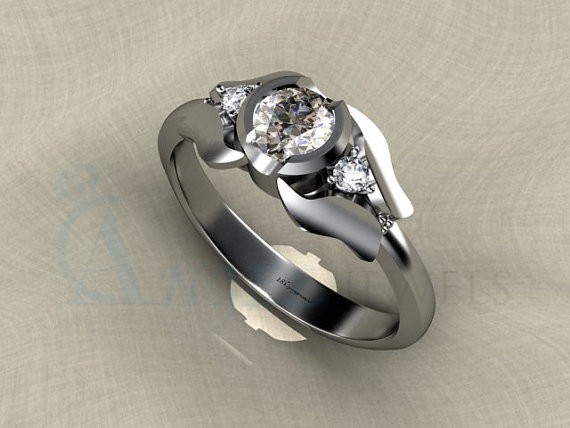 white gold ring